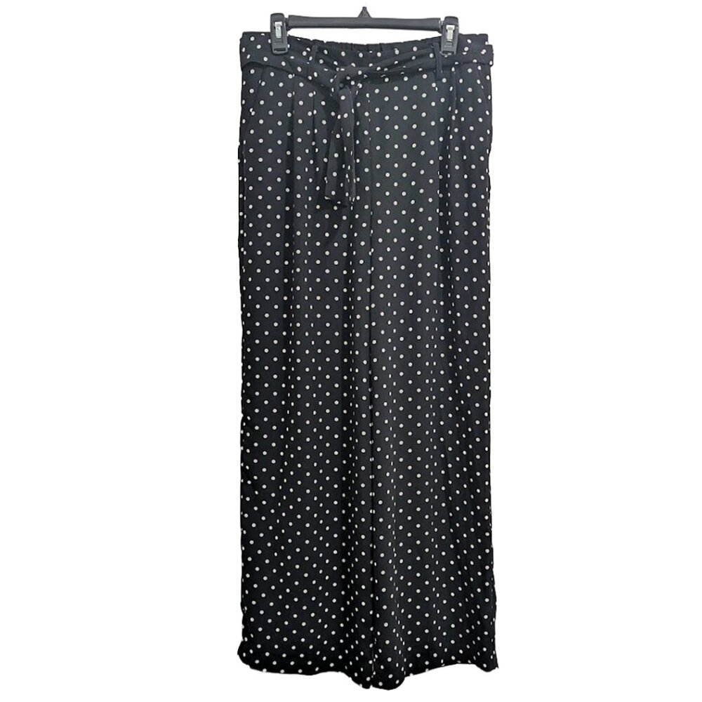 NWOT Adrienne Vittadini Polkadot Wide Leg Pants